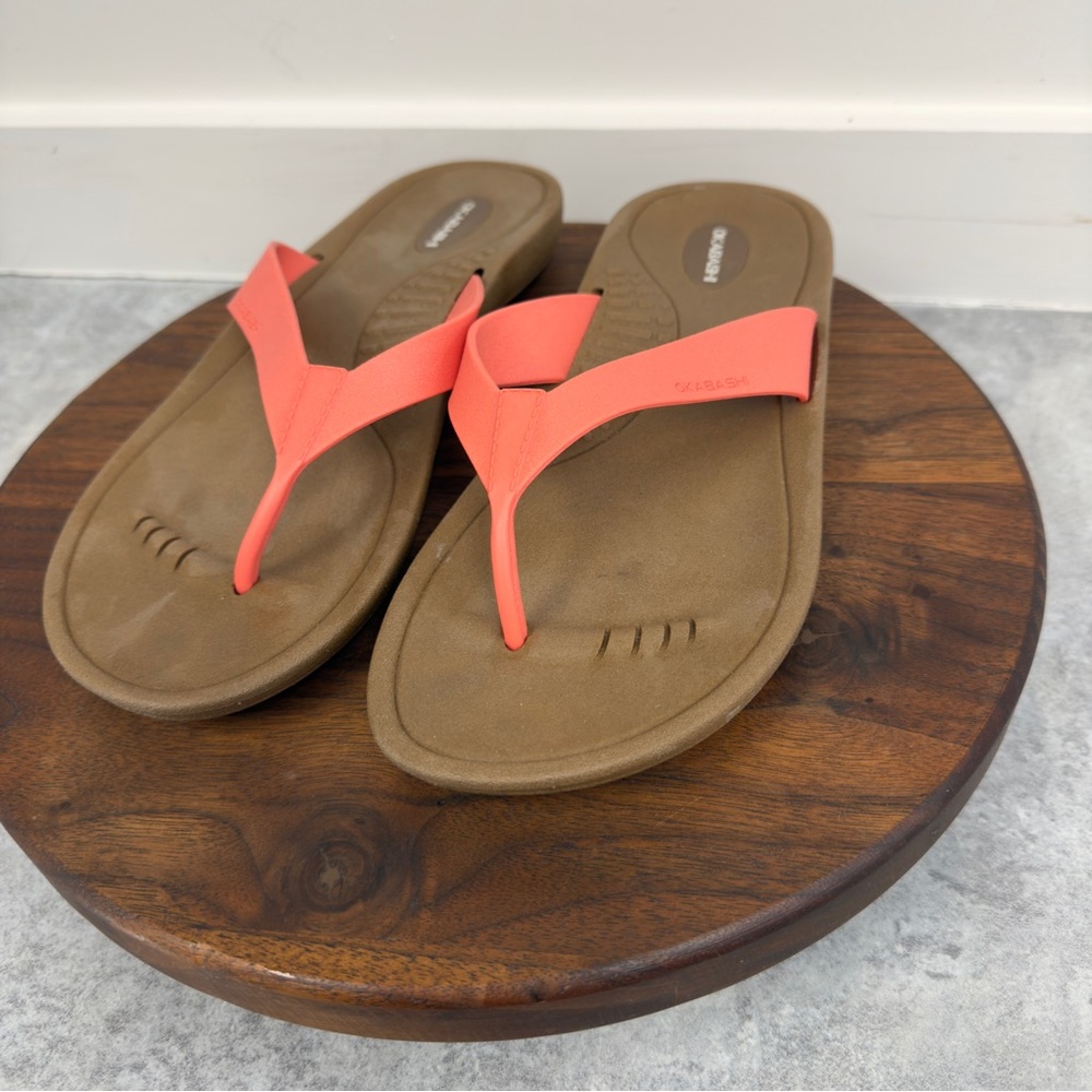 Okabashi Bright Coral‎ Sandal-Flip Flop